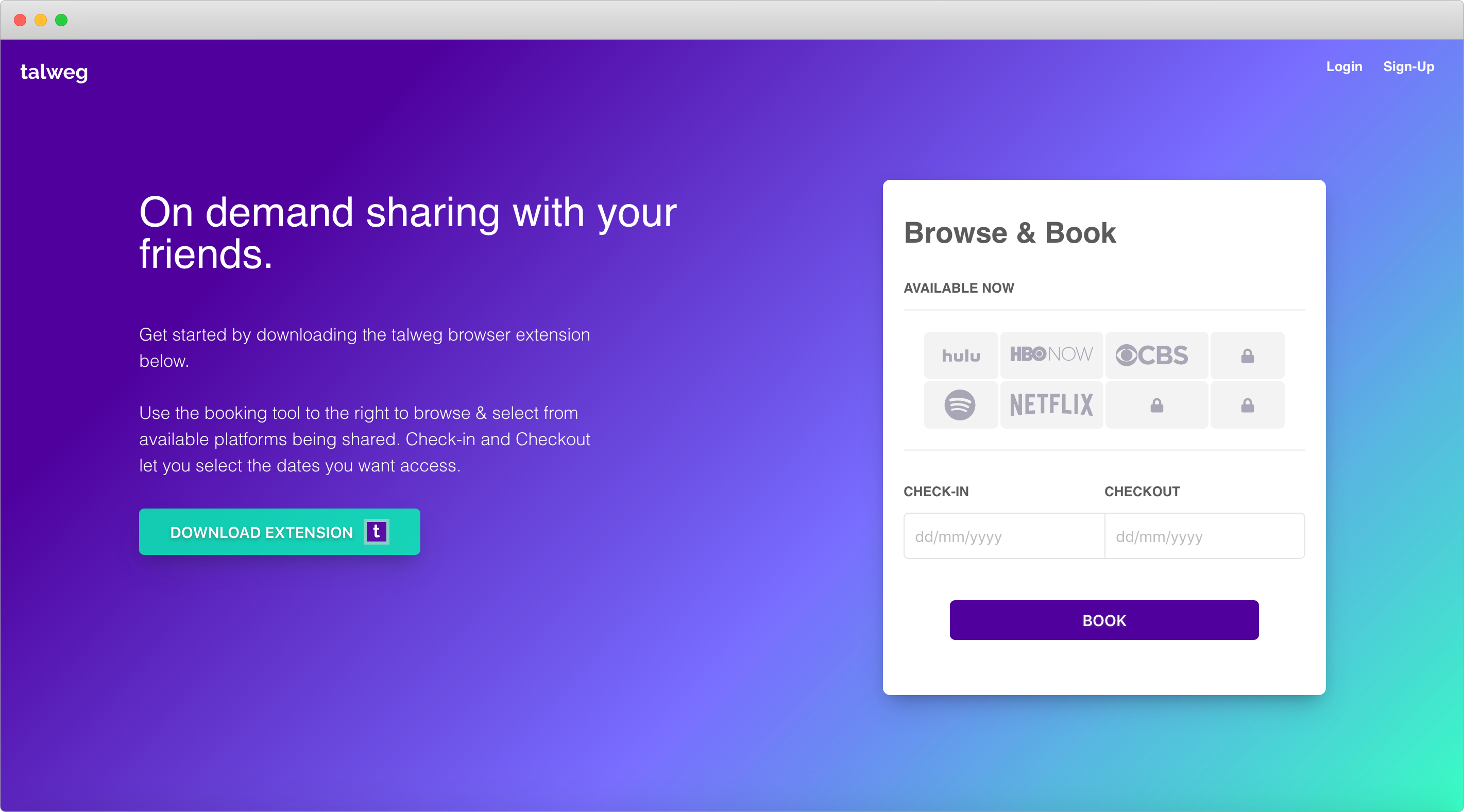 screenshot of product